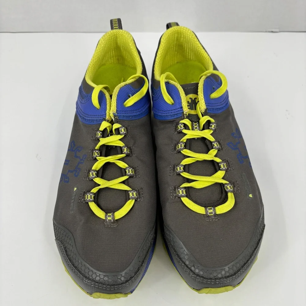 Icebug Aurora-L BUGrip Trail Running Shoes Womens 10 Grey Blue Lime Studded